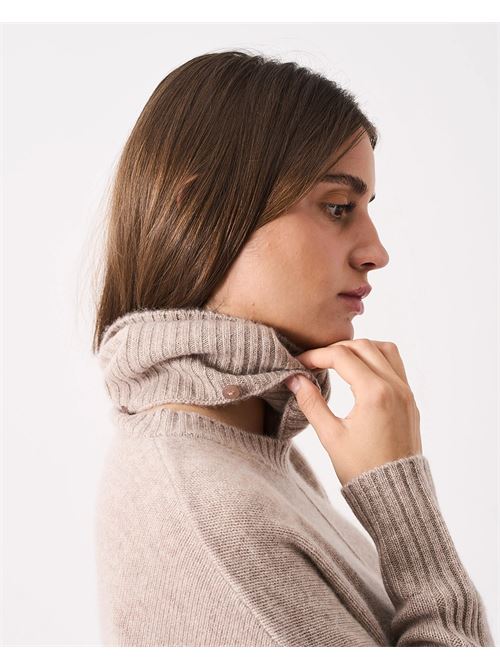 candace. maglia dolcevita con colletto rimovibile ABSOLUT CASHMERE | ACF181113CCANDACECHESTNUT